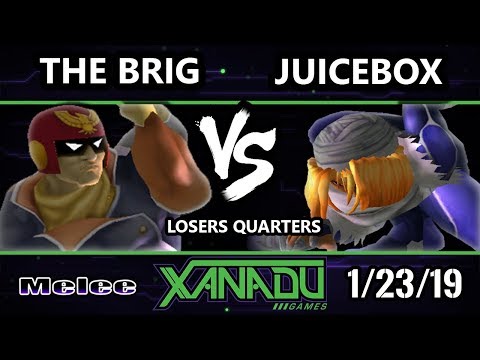 S@X 286 SSBM - Juicebox (Sheik)  Vs. The Brig (Captain Falcon) - Smash Melee Losers Quarters