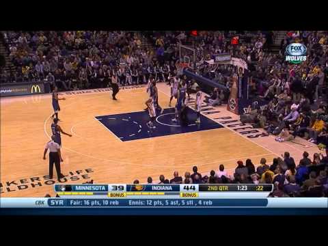 Kevin Love vs Indiana Pacers 2013.11.25