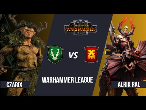 Czarix (Wood Elves) vs Alrik Ral (Khorne) -  Game 2 - Warhammer League #2