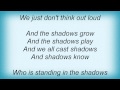 Joe Walsh - Shadows Lyrics