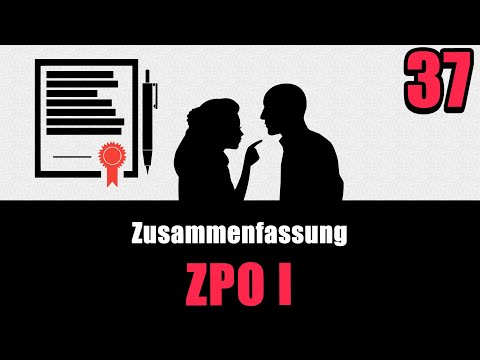ZPO (Erkenntnisverfahren) ZUSAMMENFASSUNG - ZPO I 37