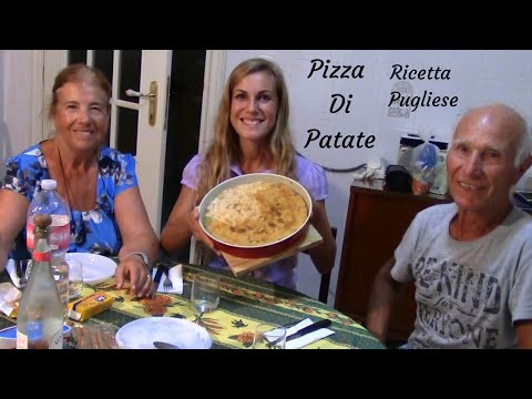 PIZZA DI PATATE PUGLIESE - CUCINO E ASSAGGIO CON I MIEI ZII - RICETTA FACILE e GUSTOSA