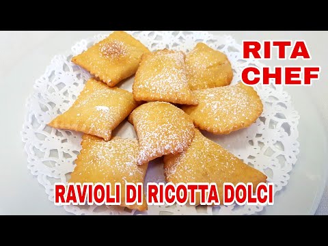 RAVIOLI DI RICOTTA DOLCI⭐RITA CHEF | Deliziosi, andranno a ruba.