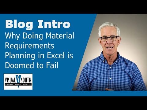Why Doing Material Requirements Planning in Excel is Doomed to Fail
