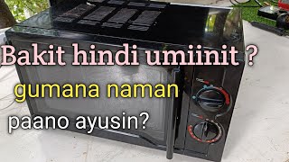 Microwave oven gumagana naman, hindi umiinit. Paano ayusin?
