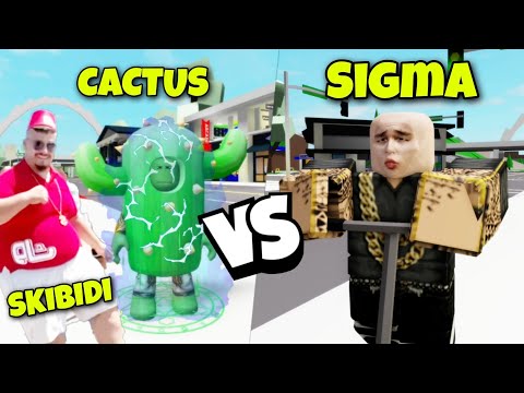 SKIBIDI ET CACTUS VS SIGMA ET SON GANG ... ! ROBLOX - BROOKHAVEN