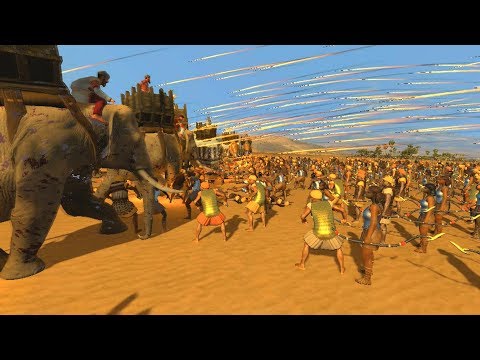 200 Elephants vs 3000 Archers - Total War Rome 2