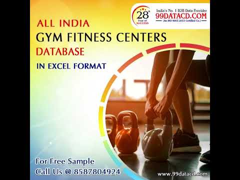 All india gym and fitness centers database