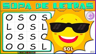 🥣 SOPA DE LETRAS 🆎 JUEGOS Memoria VISUAL Para EJERCITAR La MENTE 🧠 TEST Para Niños 🌞 El VERANO