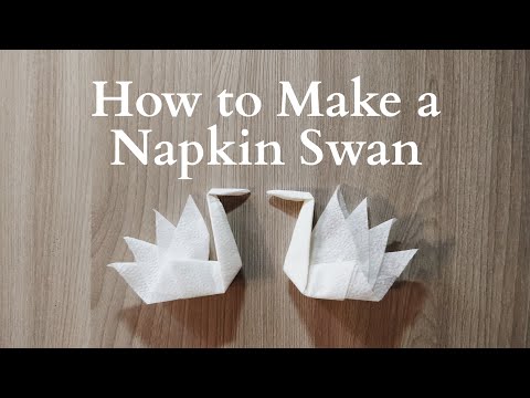 Napkin Swan Instructions