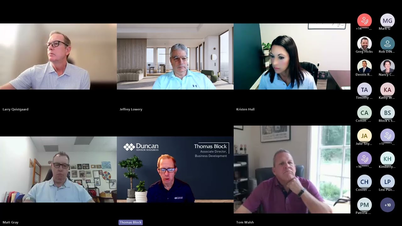 06/10/26 Compliance: Disclosing the Tax Treatment of Municipal Bonds Purchased at a Discount; Business: BizEquity, Zocks 201 Webinar, Business Analytics Webinar; Presentation: Duncan Walsh Advisors NEW Investment Options