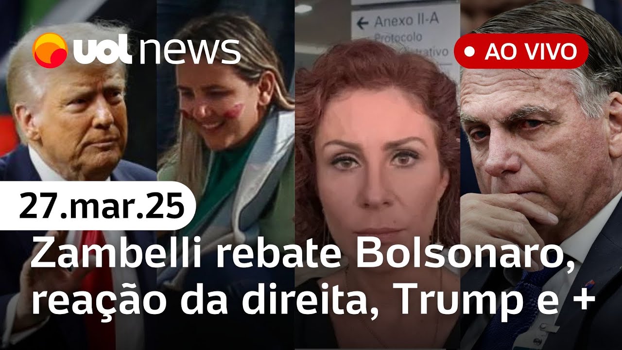 Bolsonaro réu: direita prepara reação; resposta de Zambelli; novo tarifaço de Trump e + | UOL News