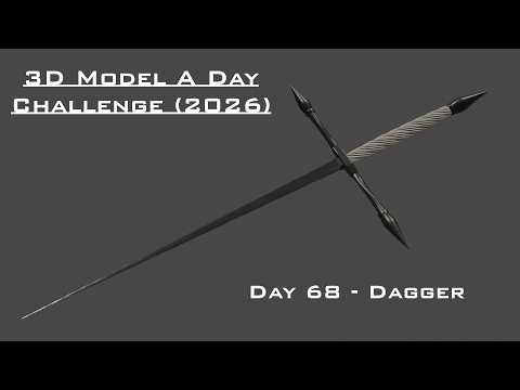 Model A Day Challenge - Day 68 - Dagger by ZachHansen - Thingiverse