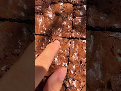 TIPS TO GET CRINKLY BROWNIES 💡 Recipe in descriptionans bio