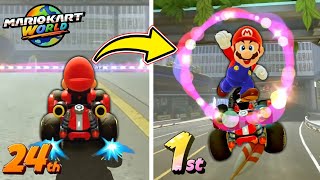 話題の最新作『マリオカートワールド』の裏技を発見しました。