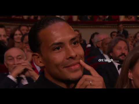 Virgil Van Dijk giggles at Cristiano Ronaldo's 