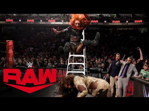 FULL MATCH — Becky Lynch vs. Nia Jax – Last Woman Standing Match: Raw, March 18, 2024