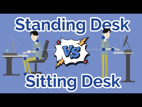 站立式辦公桌與坐立式辦公桌的比較#SHORTS (Standing Desks vs Sitting #SHORTS)