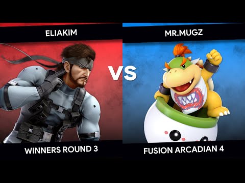 Fusion Arcadian #4 - Eliakim (Snake) vs Mr.Mugz (Bowser Jr.) - Winners Round 3