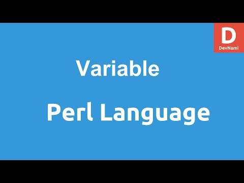Perl Programming Variables