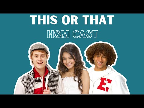 Vanessa Hudgens and the cast of High School Musical play "This or That"