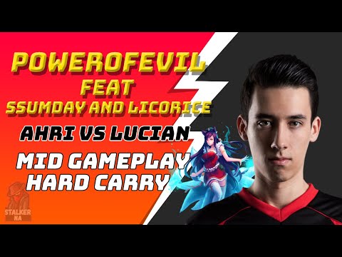 TSM PowerOfEvil Ahri vs Lucian Mid Gameplay Hard Carry ft. Ssumday and Licorice | NA Challenger