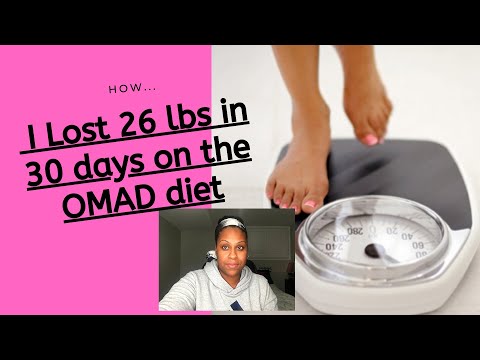 HOW I LOST 26lbs IN 30 DAYS ON THE OMAD diet