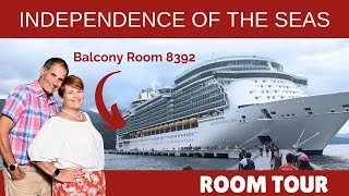 Independence of the Seas Balcony Room Tour, Cabin 8392
