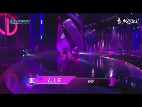 EXID - L.I.E - SBS歌谣大战 现场版16/12/26