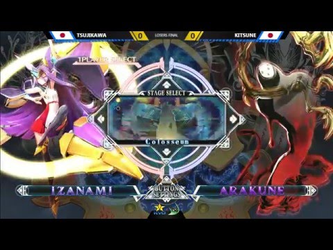 BBCF @ KSB2016 - Tsuji Kawa (Izanami) vs Kitsune (Arakune)