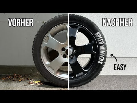FELGEN SELBST LACKIEREN! | So schafft es JEDER! | Mit Dose
