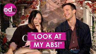 Bridgerton’s Luke Thompson & Yerin Ha get real about filming sex scenes!