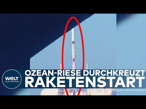 BLUE ORIGIN RAKETENSTART: Lustiger Foto-Fail! Kreuzfahrtschiff macht alles zunichte