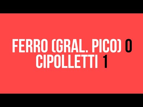 Nacional B 1987/1988 - Fecha 12: Ferro de General Pico 0 - 1 Cipolletti