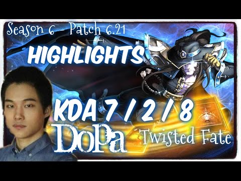 Dopa TWISTED FATE vs ZED HIGHLIGHTS - Patch 6.21 KR Ranked
