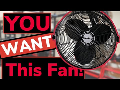 BEST WALL MOUNT FAN! - Wall Mounted Garage Fan by Air King / Home Gym Fan or Shop Fan - Garage Gym