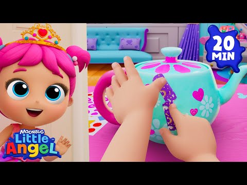 How To Have a DIY Tea Party! 🫖 Jill's Playtime | Little Angel Kids Songs & Nursery Rhymes