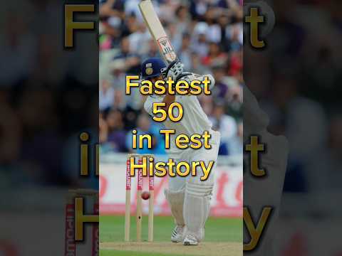 Top 10 fastest 50 in Test cricket history #shorts #cricket #top10