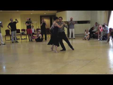  Joachim Dietiker  and  Michelle Marsidi  are  dancing  to  "  Marol  "  by  Rodolfo Biagi  at  Catania Tango Festival  in  2016