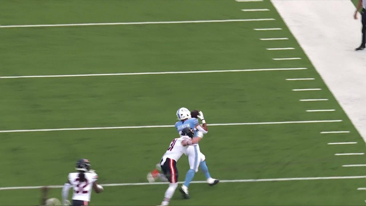 Video thumbnail for Will Levis 28-yard throw is on the money to Granson to convert fourth down