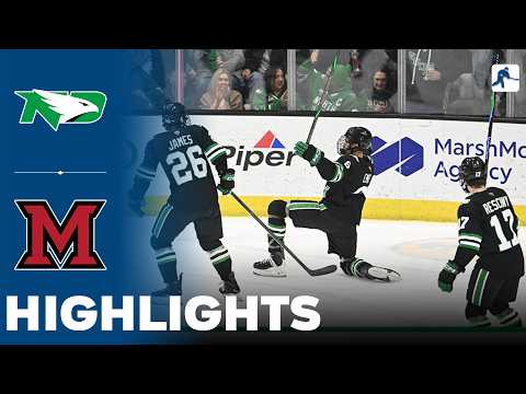 North Dakota vs Miami | NCAA College Hockey | Highlights - February 14, 2026