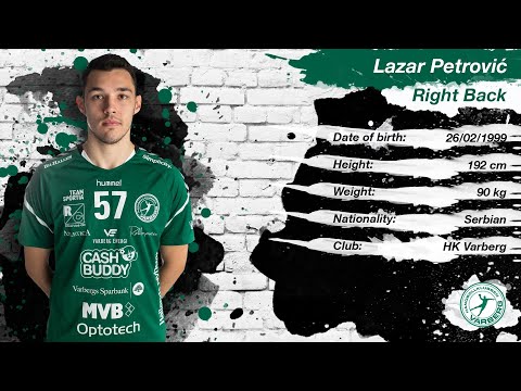 Lazar Petrovic - Right Back - HK Varberg - Highlights - Handball Player - CV - Season 2019/20