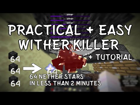 Minecraft Wither Killer / Nether Star Farm - Practical and easy (Java Edition 1.18/1.19)