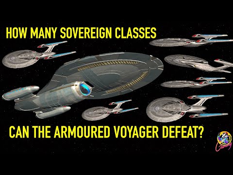 How Many Sovereign Classes To Stop Armoured Voyager? - Star Trek Starship Battles