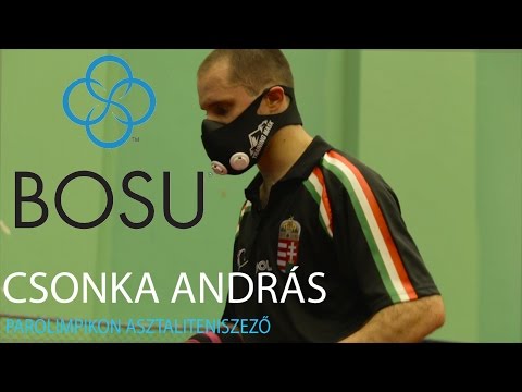 Csonka András paralimpikon asztaliteniszezőnk is BOSU-val készül Rió-ba! Hajrá Andris!