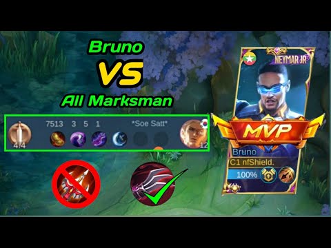 BRUNO VS ATTACK SPEED BUFFED NATAN IN MYTHICAL GLORY RANK | MOBILE LEGENDS : Bang Bang
