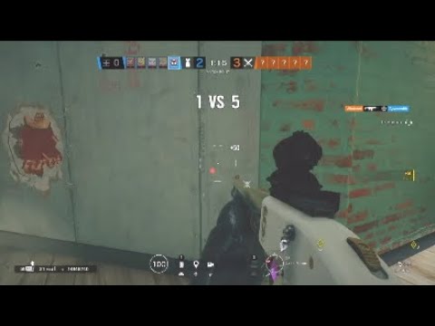 IMPOSSIBLE 1V5 MUTE CLUTCH FOR OT - Rainbow Six Siege Ranked Highlights PS4