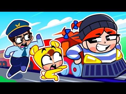 Super Silly Train Chase 🚂 Let's Learn Train Rules | Railway Safety Tips for Kids
