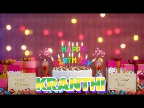 KRANTHI Happy Birthday Song with Names 🌟 Happy Birthday to You