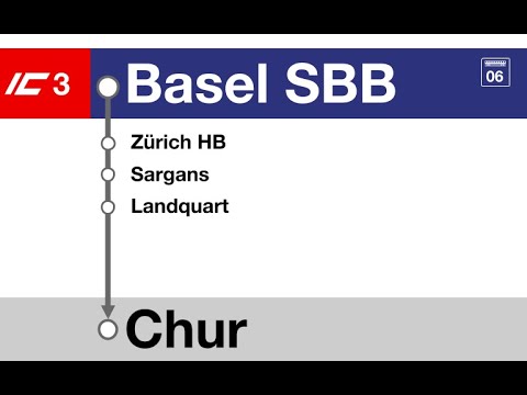 SBB Ansagen » IC3 Basel SBB — Chur (2023) | SLBahnen